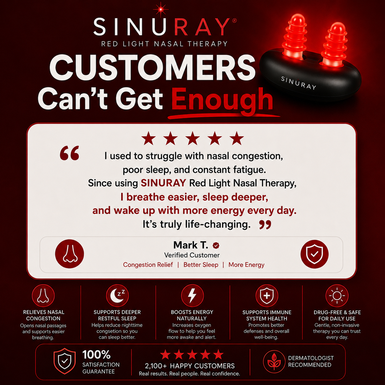 Sinuray™ Red Light Nasal Therapy
